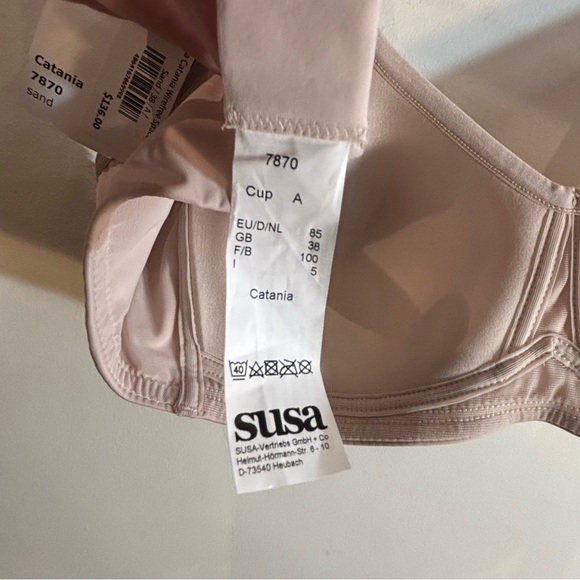 COMFORT SUSA Sz 38A Catania in Sand Colour Wirefree Padded Spacer Bra NEW - Picture 8 of 9